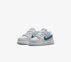 ナイキ 9cm US 3C ダンク ロー TD ライトグレー ピンク NIKE DUNK LOW (TDE) ベビー シューズ 幼児靴