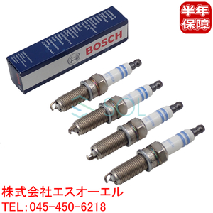 送料185円 ベンツ W203 W204 W209 ダブルプラチナ スパークプラグ 4本セット(1台分) BOSCH製 C180 C200 C230 C250 CLK200 0041594403