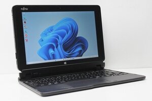 1円スタート ノートパソコン 2in1PC Windows11 WPS office搭載 富士通 Arrows Tab Q506 ATOM 8550 メモリ4GB eMMC64GB カメラ Bluetooth