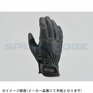 在庫あり DAYTONA デイトナ 18899 HBG-129 パンチングメッシュスタンダードカウレザーグローブ ブラック Sサイズ