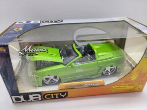 1:24 2002 フォード マスタング コンバーチブル1/24 FORD MUSTANG Jada TOYS DUB CITY カスタム 22インチ ホイール ローダウン 未開封美品 