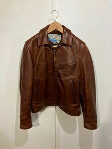 AEROLEATHER エアロレザー ハーフベルト アルパカウール/ホースハイド 馬革 ハーフベルテッド 36