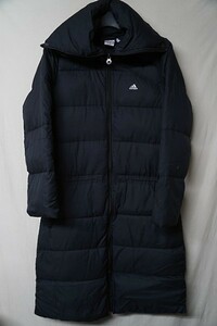 ◆adidas アディダス◆ロングダウンコート ブラック◆