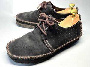 【即決】Clarks クラークス メンズ 6.5 25cm 靴 くつ デザートトレック スエード 黒 焦茶 ブラック カジュアル ブーツ