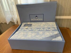 【未使用】WEDGWOOD ウェッジウッド タオルケット 140×190 綿100%