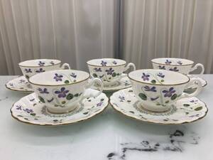 Noritake(ノリタケ)　バイオレットドリーム　カップ＆ソーサー　9906　5客セット