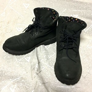 【Timberland/ティンバーランド】ブーツ シューズ 6W 23cmワイズ 黒/ブラック レザー スエード ブーツ レディース