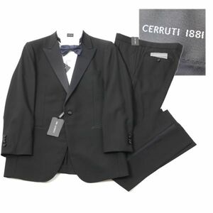846【送料込み】新品 14万 CERRUTI 1881 タキシード スーツ ブラック チェルッティ フォーマル AB6