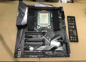 ★中古品 BIOS確認 ASUS STRIX X399-E GAMING & CPU AMD Ryzen Threadripper 2950X マザーボード IOパネル付属★