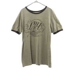 ティーエムティービッグホリデー 日本製 プリント 半袖 Tシャツ M グレー TMT BIG HOLIDAY メンズ