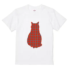 Tシャツ 【タータンキャット】CHATON_CATON_Tデザイン