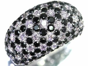 IML12119SS【1円～】新品【RK宝石】《Diamond》極上ピンクダイヤモンド 極上ブラックダイヤ 総計4.8ct!! K18WG 超高級リング ピンクダイヤ