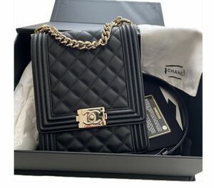 CHANEL シャネル ボーイシャネル 縦型 GP金具