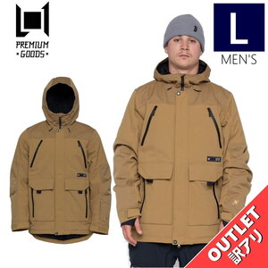 【アウトレット】23-24 L1 WILLIAMS JKT DULL GOLD Lサイズ メンズ スノーボード スキー スノボウェア ジャケット 型落ち ●