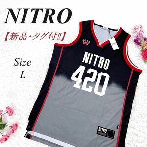 【新品・未使用】 NITRO バスケットボールユニフォーム ゲームシャツ L ナイトロ