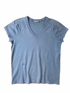 (D) DIOR ディオール BEE刺繍 半袖 Tシャツ S ライトブルー