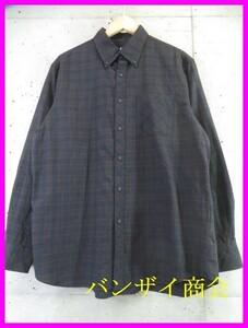 【送料300円可】2080s14◆良品です◆日本製◆LANVIN ランバン 長袖チェックシャツ LB/ジャケット/ブルゾン/コート/メンズ/男性/紳士