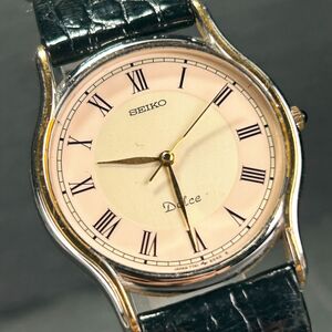 1970年代製 SEIKO セイコー DOLCE ドルチェ 7741-6030 腕時計 クオーツ アナログ ３針 ゴールド ヴィンテージ 亀戸製 新品電池交換済み