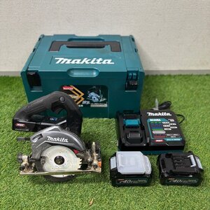 【中古品 美品】『1-303』makita マキタ 125mm 充電式マルノコ HS005G 40Vmax用 急速充電器 バッテリー2点まとめ