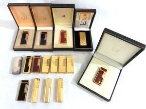 1000円スタート ライター 約16点まとめ dunhill ダンヒル シルバーカラー/ゴールドカラー/ラッカー 等 喫煙具 箱付き有 [11/12] HH①422