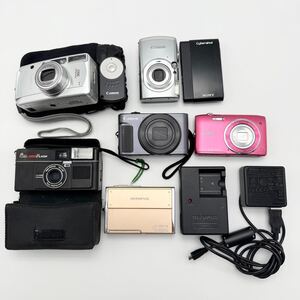 SONY ソニー Panasonic パナソニック Nikon ニコン Canon キャノン フジカ デジカメ まとめ ジャンク サイバーショット IXY COOLPLX 25X