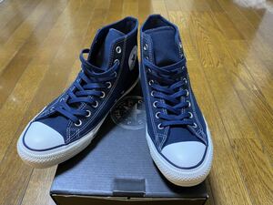 爽やかカラー♪ 新品未使用♪ コンバース オールスター100 ハイカット　8ハーフ　ミッドナイトブルー　CONVERSE MIDNIGHTBLUE