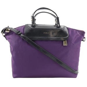 Furla フルラ 2WAYショルダー ハンドバッグ ナイロン 紫 レディース【H221924992】中古