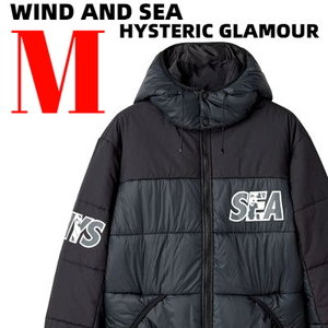 M【HYSTERIC GLAMOUR WIND AND SEA/SEA＋HYS 2 フーディージャケット PRIMALOFT HOODIE ヒステリックグラマー X ウィンダンシー ジャケット