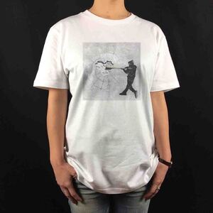 新品 ハイジャック ミスターブレインウォッシュ バッティング バンクシー風Tシャツ S M L XL ビッグ オーバーサイズ XXL~5XL ロンTパーカー