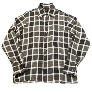 希少 レア Royal Knight Vintage Rayon Shirt ヴィンテージ チェックシャツ レーヨンシャツ オンブレチェック 長袖シャツ USA製