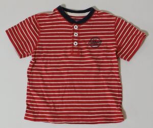 OSHKOSH オシュコシュ Tシャツ カットソー 半袖 ボーダー 赤ｘ白 90サイズ kktnok j t h ①1115