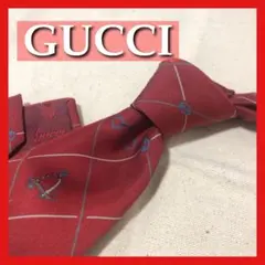 【希少】GUCCIネクタイ オールドグッチ レッド