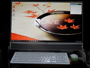 ■NEC LAVIE Desk All-in-one DA770/F 23.8型狭額縁LED IPS液晶 Windows 10 Core i7 BD(BDXL対応) 地デジ他3波×2 12GB/1TB