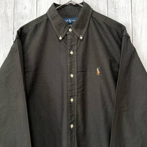 ラルフローレン Ralph Lauren CLASSIC FIT 長袖シャツ メンズ ワンポイント コットン100% Lサイズ 5‐324