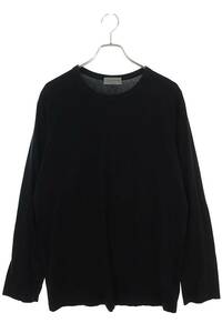 ヨウジヤマモトプールオム YOHJI YAMAMOTO POUR HOMME HZ-T03-070 サイズ:3 ラウンドネックコットン長袖カットソー 中古 BS99