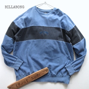 【BILLABONG ビラボン】ロンハーマン取扱ブランド◎ フェイド加工 裏毛 スウェット トレーナー オーバーサイズ!!