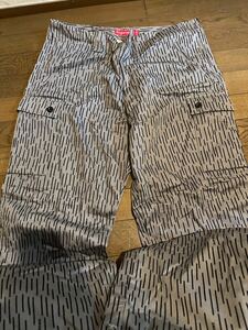 初期　supreme Rain drop cargo pants カラー　グレー　美中古　サイズ　36 レインドロップ