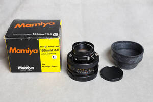 【未使用】Mamiya Sekor Lens 100mm F3.5 Msmiya Press