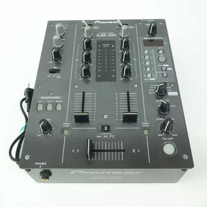 095 Pioneer パイオニア DJM-400 2 CHANNEL DJ MIXER DJミキサー 2010年製 電源ケーブル付き ※現状品