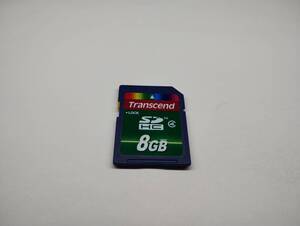 シールに気泡有り　Transcend　8GB　SDHCカード　フォーマット済み　SDカード　メモリーカード