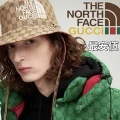 グッチxノースフェイス　GUCCI x NORTHFACE　GGキャンバスハット