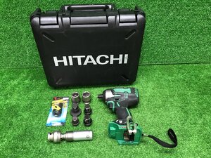 美品 HITACHI KOKI 日立工機 コードレスインパクトレンチ WR18DBDL2 充電式 ソケット付き 電動工具