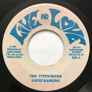 試聴 / LOUIE RANKING / THE TYPEWRITER /Live And Love/reggae/dancehall/90