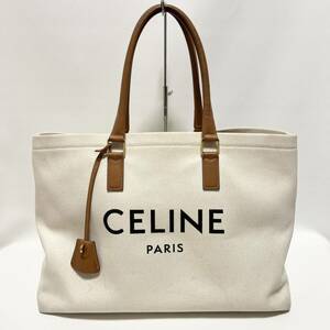 CELINE セリーヌ ホリゾンタルカバ キャンバス トートバッグ 