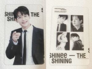 【非売品】SHINee SPECIAL PARTY THE SHINING ペンミ 来場者特典 透明カード 9/2 夜 【ミンホ】&【オニュ/ジョンヒョン/キー/ミノ/テミン】