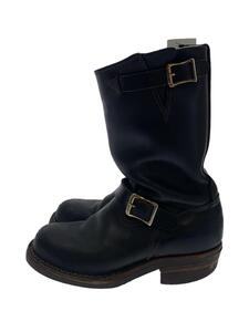 WESCO◆エンジニアブーツ/US6.5/BLK/レザー/ソール減/傷/状態考慮//