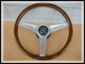 71201U NARDI ナルディ ステアリング ウッドハンドル 直径 36.5cm 当時物 ND TOKYO ホーンボタン