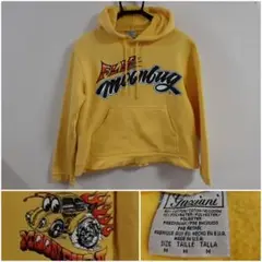 90s MOONBUGⅡ VWビートル スウェットパーカー M 黄色