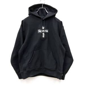 Supreme Cross Box Logo Hooded Sweatshirt Black シュプリーム クロス ボックス ロゴ フーデッド スウェットシャツ 