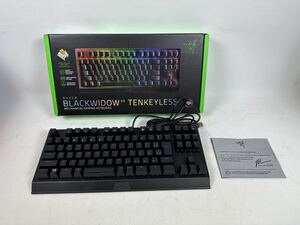 RAZER ゲーミングキーボード BLACKWIDOW V3 テンキーレス 日本語配列 ジャンク